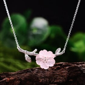 Unique-925-Silver-flower-Natural-crystal-necklace (11)